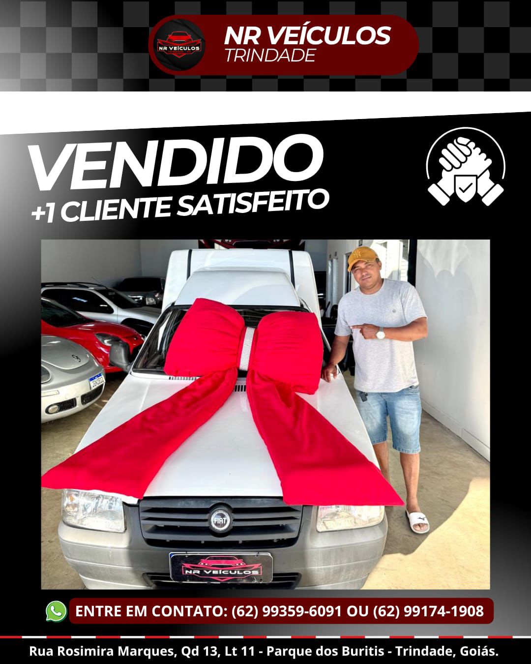 Cliente satisfeito NR Veículos